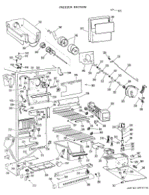 03 - Freezer Section parts for Ge Refrigerator TFXE24RGD from AppliancePartsPros.com