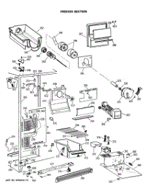 02 - Freezer Section parts for Ge Refrigerator MSG20GWSMWH from AppliancePartsPros.com