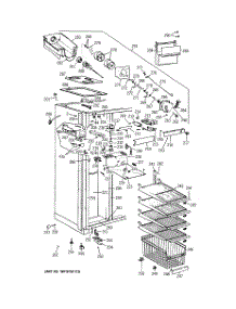 03 - Freezer Section parts for Ge Refrigerator BISB42ELB from AppliancePartsPros.com