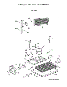 06 - Unit Parts parts for Ge Refrigerator TBG18JAXERAA from AppliancePartsPros.com
