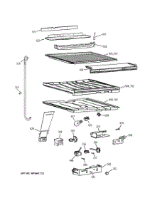 05 - Compartment Separator Parts parts for Ge Refrigerator TBX22VIBDRWW from AppliancePartsPros.com