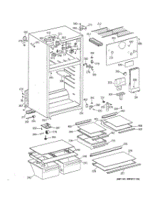 02 - Cabinet parts for Ge Refrigerator TBT16JAZBRAD from AppliancePartsPros.com