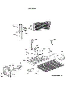 06 - Unit Parts parts for Ge Refrigerator TBX19MASRRAD from AppliancePartsPros.com