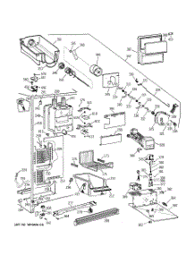 03 - Freezer Section parts for Ge Refrigerator TFX25VPBAWW from AppliancePartsPros.com