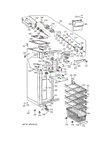 03 - Freezer Section parts for Ge Refrigerator BISW42EKB from AppliancePartsPros.com