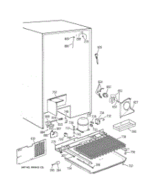 07 - Unit Parts parts for Ge Refrigerator TPG24PRBABB from AppliancePartsPros.com