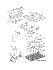 03 - Unit Parts parts for Ge Refrigerator TBT14SAZCRAD from AppliancePartsPros.com