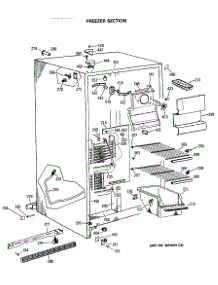 02 - Freezer Section parts for Ge Refrigerator TFX20JASBAD from AppliancePartsPros.com