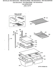 04 - Shelf Parts parts for Ge Refrigerator TBX18DIXJRAA from AppliancePartsPros.com