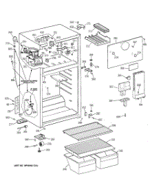 02 - Cabinet parts for Ge Refrigerator TBX14SIZBRAD from AppliancePartsPros.com