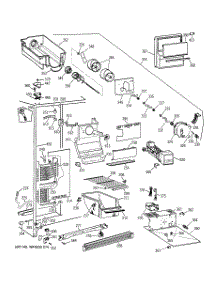 02 - Freezer Section parts for Ge Refrigerator MSG20BWYAWW from AppliancePartsPros.com