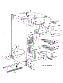02 - Freezer Section parts for Ge Refrigerator MSX20BAXFAD from AppliancePartsPros.com