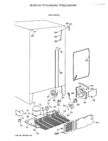 04 - Unit Parts parts for Ge Refrigerator TFH22JRXAWW from AppliancePartsPros.com