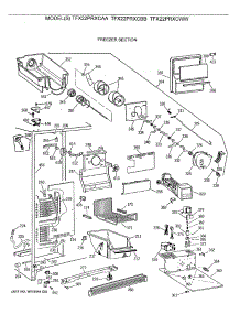 03 - Freezer Section parts for Ge Refrigerator TFX22PRXCAA from AppliancePartsPros.com