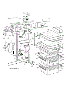03 - Fresh Food Section parts for Ge Refrigerator TFJ22JABAWW from AppliancePartsPros.com