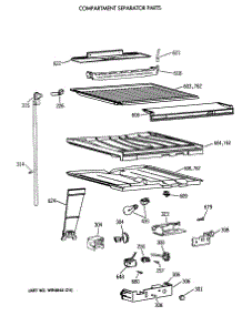 05 - Compartment Separator Parts parts for Ge Refrigerator TBX18SIXELAA from AppliancePartsPros.com
