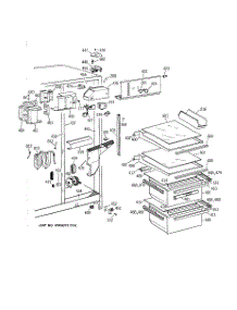 03 - Fresh Food Section parts for Ge Refrigerator MSK22GRBCAA from AppliancePartsPros.com
