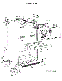 03 - Cabinet Parts parts for Ge Refrigerator MTH18EASNRWH from AppliancePartsPros.com
