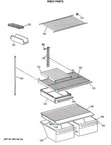 04 - Shelf Parts parts for Ge Refrigerator MTH18EASNRWH from AppliancePartsPros.com