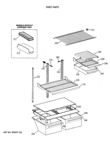 04 - Shelf Parts parts for Ge Refrigerator TBX18SIXERWW from AppliancePartsPros.com