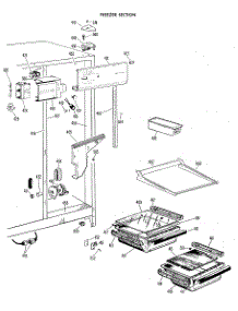 02 - Freezer Section parts for Ge Refrigerator TFF20RCB from AppliancePartsPros.com