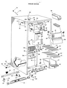 03 - Freezer Section parts for Ge Refrigerator TFF24ZAC from AppliancePartsPros.com
