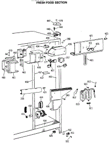04 - Fresh Food Section parts for Ge Refrigerator TFG22PRSCWW from AppliancePartsPros.com