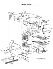 02 - Freezer Section parts for Ge Refrigerator TFX20SASBWH from AppliancePartsPros.com