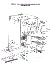 02 - Freezer Section parts for Ge Refrigerator MRSC20BASMWH from AppliancePartsPros.com