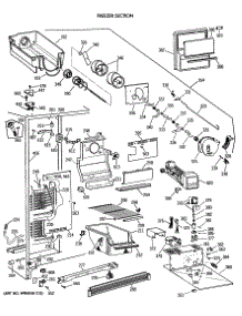 02 - Freezer Section parts for Ge Refrigerator MSG24GRVAWH from AppliancePartsPros.com