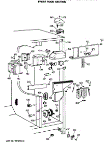 04 - Fresh Food Section parts for Ge Refrigerator TFG27PFSMWW from AppliancePartsPros.com