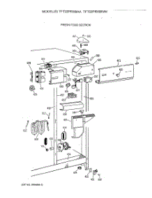 04 - Fresh Food Section parts for Ge Refrigerator TFT22PRXBAA from AppliancePartsPros.com