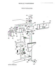 03 - Fresh Food Section parts for Ge Refrigerator TFG24PAXBWW from AppliancePartsPros.com