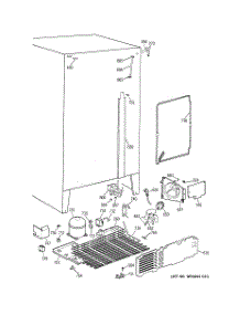 04 - Unit Parts parts for Ge Refrigerator TFX22NWZAWH from AppliancePartsPros.com
