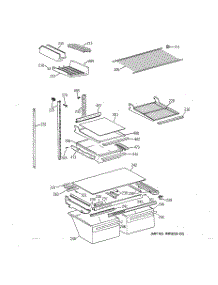 04 - Shelf Parts parts for Ge Refrigerator TBX21DAXFRAA from AppliancePartsPros.com