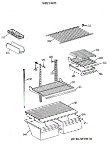 04 - Shelf Parts parts for Ge Refrigerator TBT18SATERAD from AppliancePartsPros.com