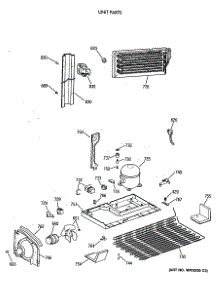 06 - Unit Parts parts for Ge Refrigerator TBT18SATERAD from AppliancePartsPros.com