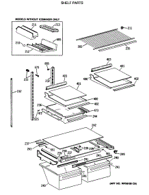 04 - Shelf Parts parts for Ge Refrigerator TBX21JATNRAD from AppliancePartsPros.com