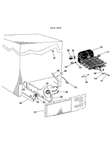 04 - Back View parts for Ge Refrigerator TFF18DMC from AppliancePartsPros.com