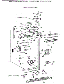 05 - Fresh Food Section parts for Ge Refrigerator TPX24PRYAWW from AppliancePartsPros.com