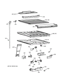 05 - Compartment Separator Parts parts for Ge Refrigerator TBX19VIZBRAA from AppliancePartsPros.com