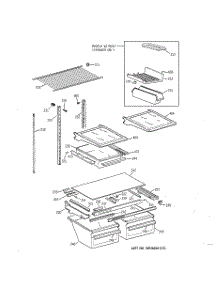 04 - Shelf Parts parts for Ge Refrigerator TBX18AABKRAA from AppliancePartsPros.com
