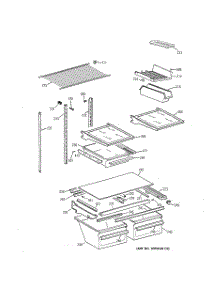 04 - Shelf Parts parts for Ge Refrigerator TBX18JAZLRAA from AppliancePartsPros.com