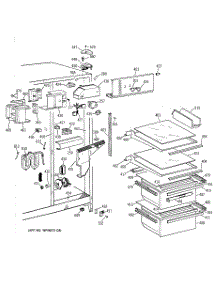 03 - Fresh Food Section parts for Ge Refrigerator MSG25GRYAWW from AppliancePartsPros.com