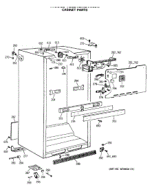 03 - Cabinet Parts parts for Ge Refrigerator TBE21DASTRWH from AppliancePartsPros.com