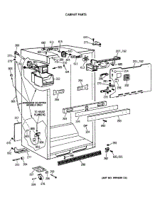 03 - Cabinet Parts parts for Ge Refrigerator TBX18SIXELWW from AppliancePartsPros.com