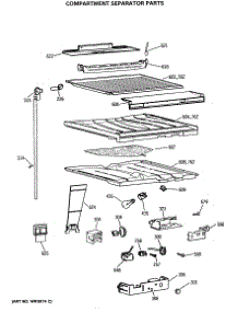 05 - Compartment Separator Parts parts for Ge Refrigerator TBE21DASTRWH from AppliancePartsPros.com