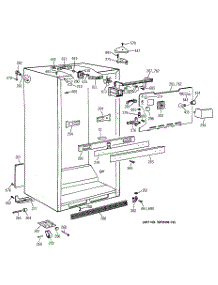 03 - Cabinet Parts parts for Ge Refrigerator TBE19PASSRWW from AppliancePartsPros.com