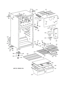 02 - Cabinet parts for Ge Refrigerator TBX16DABBRAA from AppliancePartsPros.com