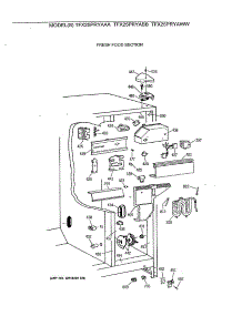 04 - Fresh Food Section parts for Ge Refrigerator TFX25PRYAAA from AppliancePartsPros.com